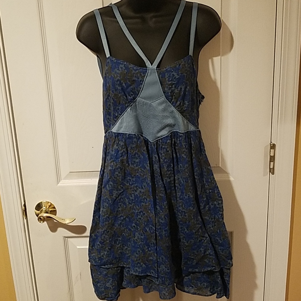 Free People Blue Floral Dress